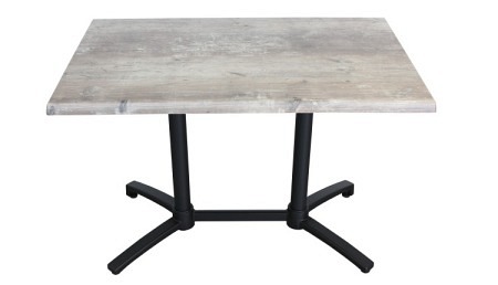 E1 Table de jardin 110 x 70 cm FINDUS gris