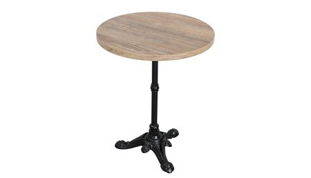 R Table de bistro d'intérieur en bois rond 60 cm