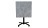 D1 Table de bistro HPL 70 x 70 cm abattant, en 2 couleurs gris, BETON, Piètement noir